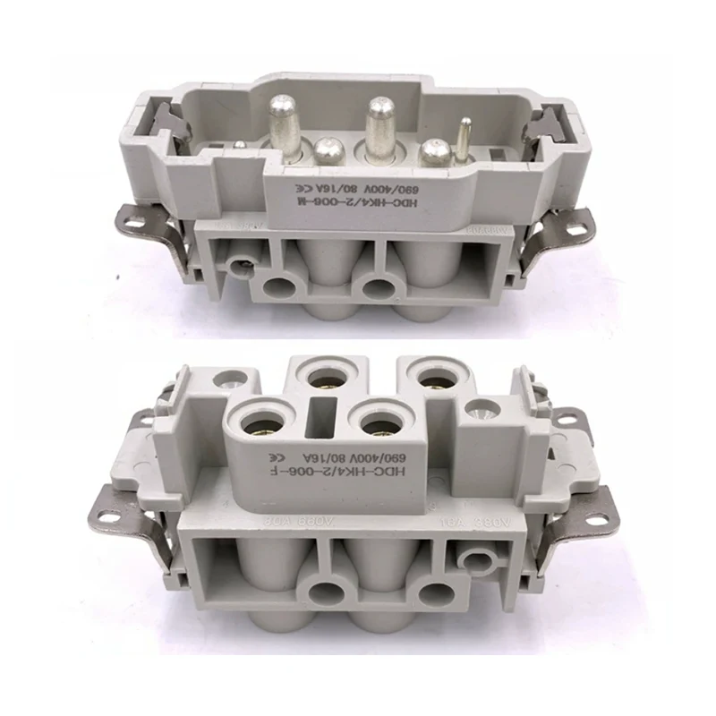 80A 4+2 Pinli Ağır Yük Konnektoru